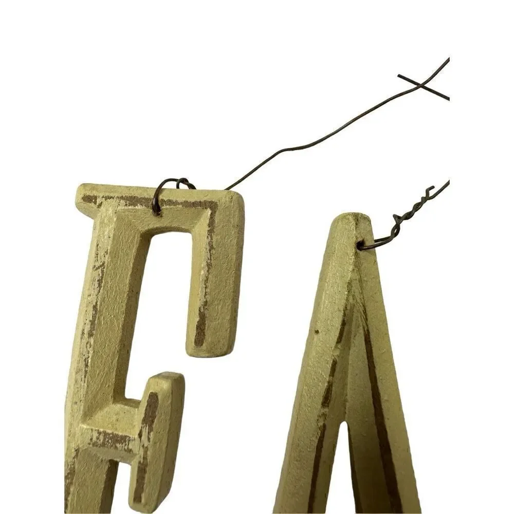 ‘FAITH’ Letters for Baskets. Netting. Screens
